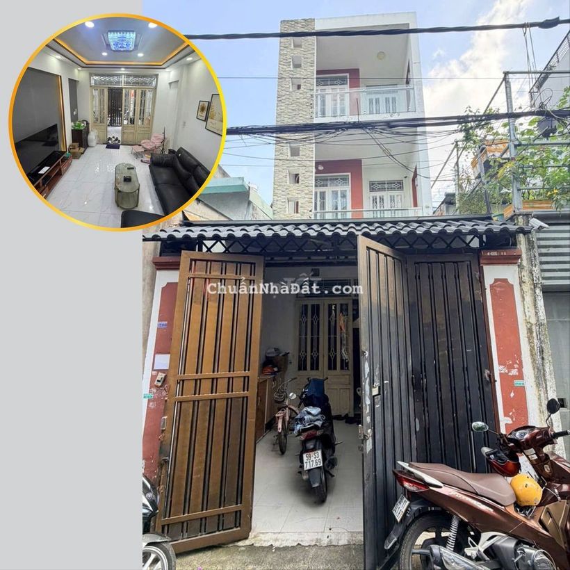 Nhà 3 Lầu Đúc Kiên Cố 1/ Ngắn Đường TCH 08. Phường Tân Chánh Hiệp Q12