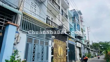 Bán nhà 2 mặt tiền đường, hẻm xe tải 7m, nhà 1 trêt, 1 lững, 1 lầu,