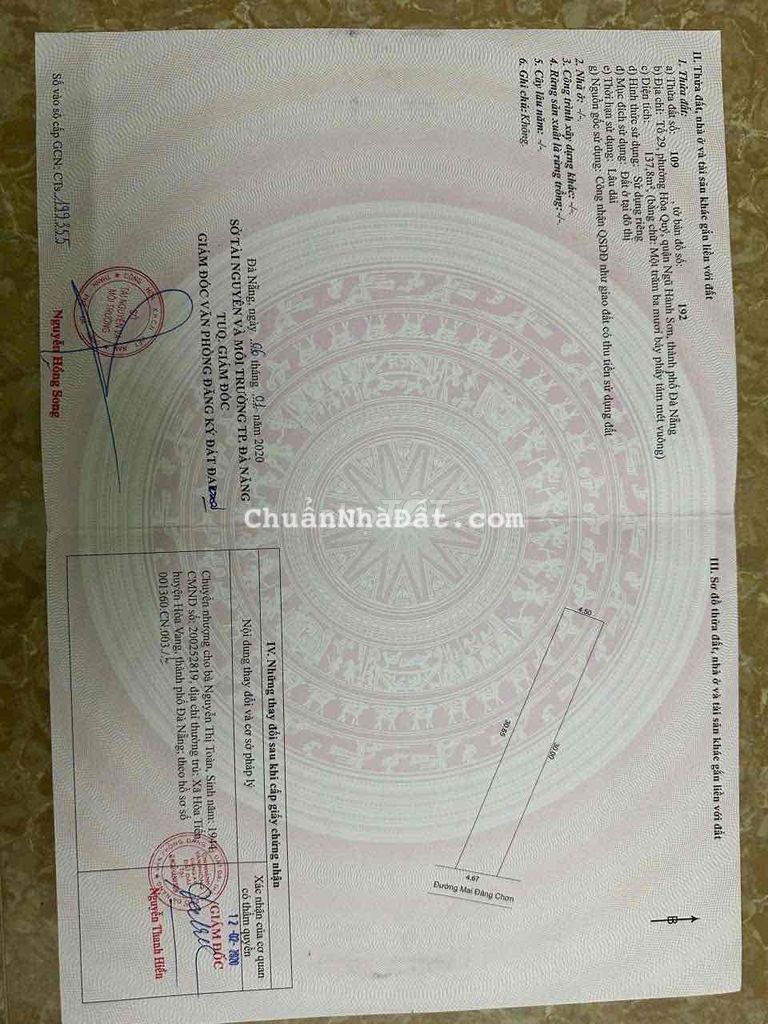 Chính chủ bán lô đất MT Mai Đăng Chơn gần Cao Đẳng Nghề