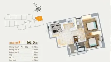 Căn hộ tiện nghi cao cấp cần bán gấp The Rivana, 2PN giá chỉ 3.15 ti