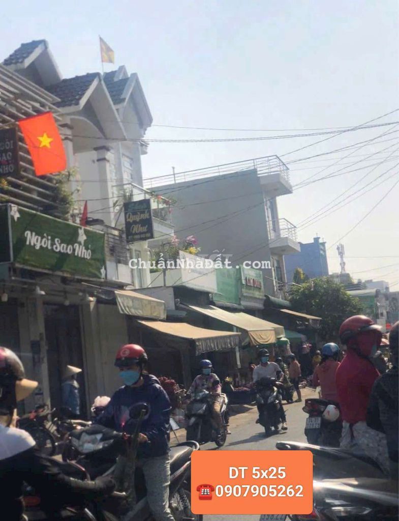 Mặt Tiền chợ Giãn Dân (Hiệp Thành 22) Quận 12 5x25.