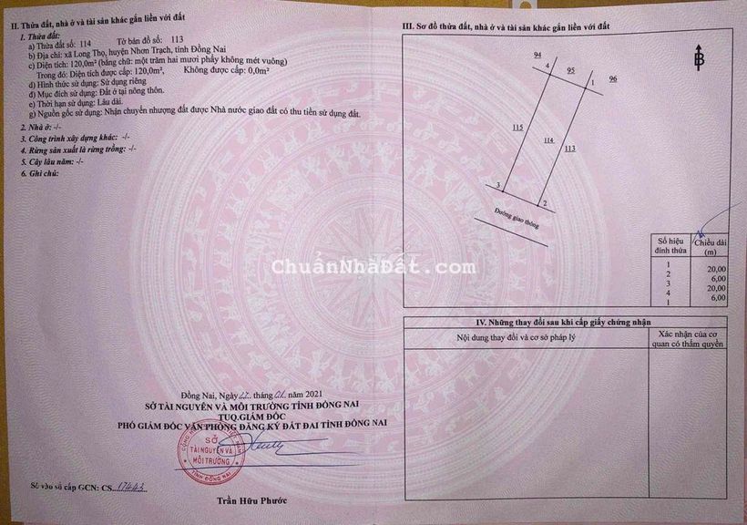 Chủ cần bán gấp lô đất Hud diện tích 120m2 giá chỉ 1,79 ti