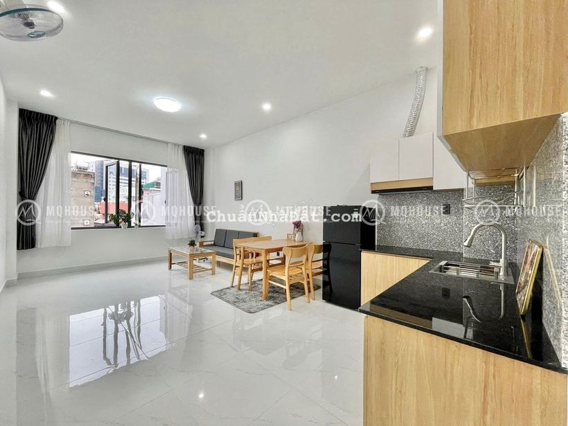 1PN 1PK CAO CẤP 50M2 KỆ BẾP RỘNG NGAY CẦU VƯỢT HHT - GA T3