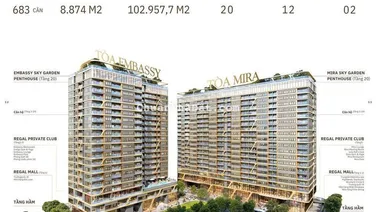 Căn hộ 1PN+ view sân golf chạm biển – Mira Tower - Sở hữu lâu dài