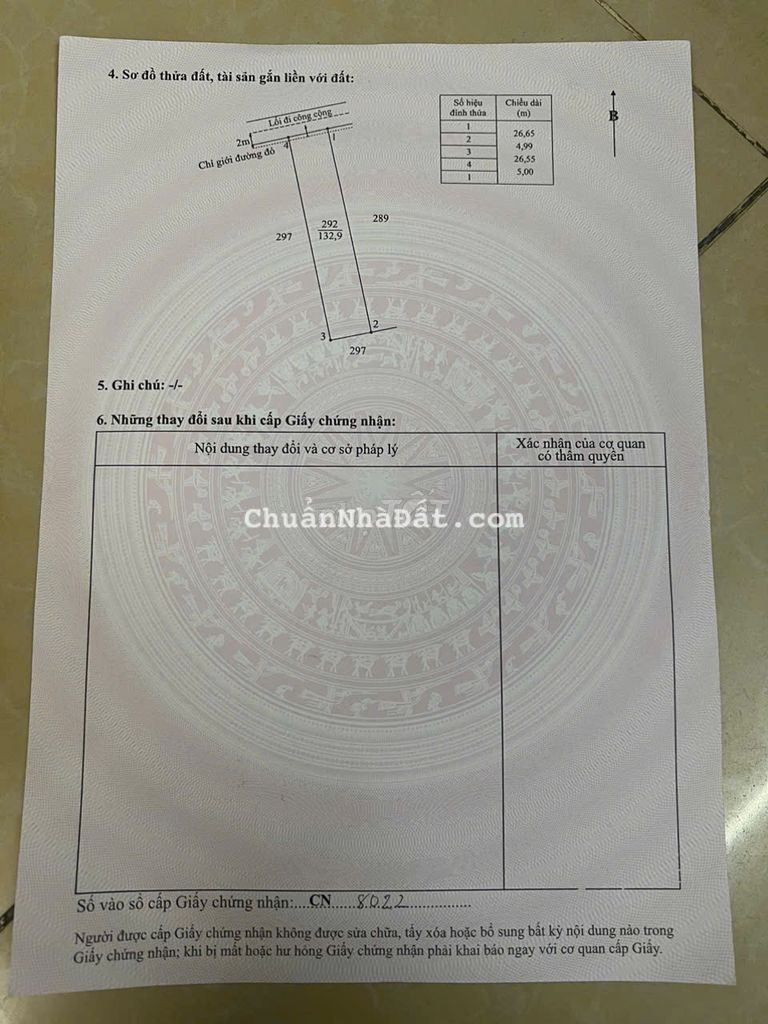 Đất thổ cư Long An ( Gần dự án Vinhomes phước Vĩnh Tây)