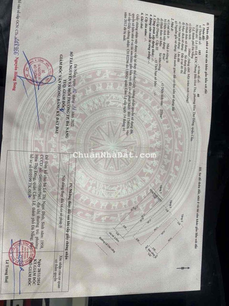 Bán nhà 3 tầng Lê Cao Lãng Cẩm Lệ, Đà Nẵng  nhà mới đẹp,