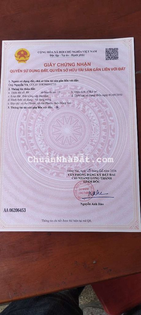 Chính chủ cần bán _đất gần sân bay long thành