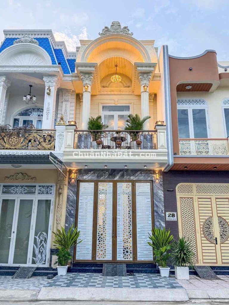 Nhà phố trệt lầu xây mới - Khu Dân Cư ngang bệnh viện Nhi Đồng Cần Thơ