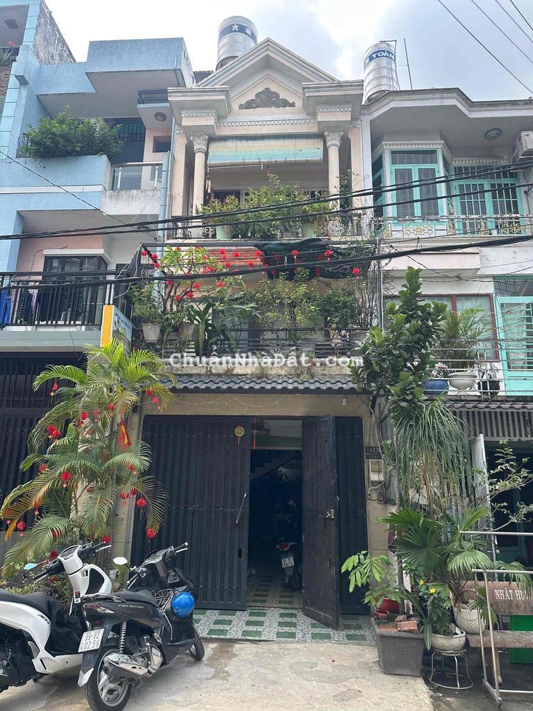 Bán Nhà Trệt 2Lầu, mái đúc Khu Phân Lô, Đường 10m, DT 4x15m, Giá 7 Tỷ