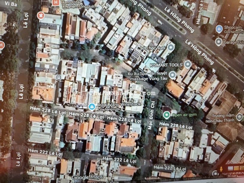 NHÀ HẺM Ô TÔ 9M VỈA HÈ – THÔNG HẺM 40 LHP, 228 LÊ LỢI - MẠC ĐĨNH CHI