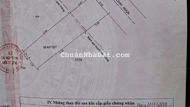 CHÍNH CHỦ CẦN BÁN MT KINH DOANH Ở NG THỊ CHẠY, DĨ AN. DT 98M. GẦN CHỢ