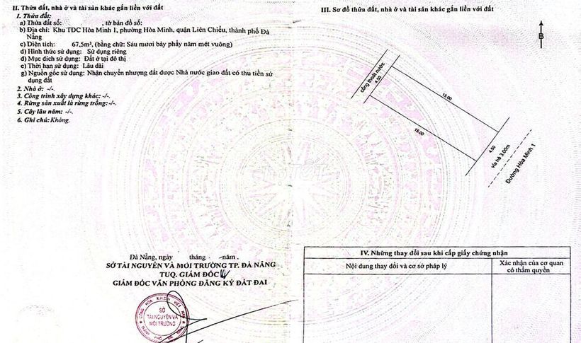 🔴💥Bán đất đường Hòa Minh 1 - Gần biển - Sát chợ Trần Đình Tri