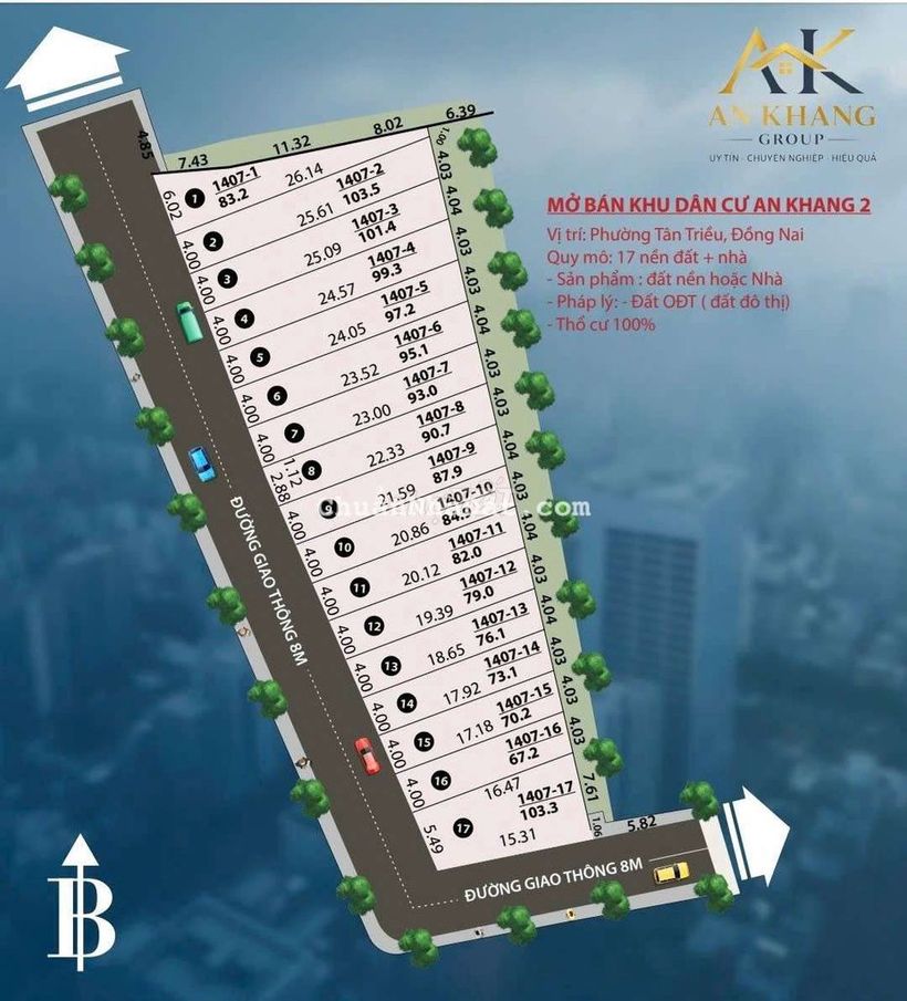 💥 CHỈ 380TR NHẬN NỀN NGAY TẠI TÂN TRIỀU – GẦN NGÃ TƯ BẾN CÁ