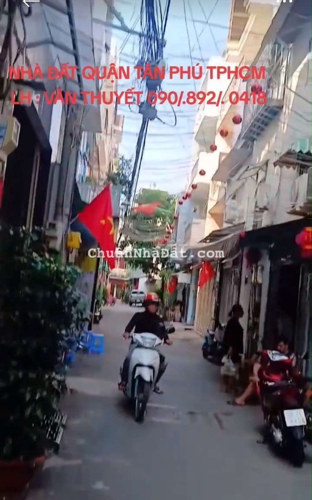 NHÀ VỊ TRÍ ĐẸP HẺM THÔNG 6M - TÂY THẠNH (DT:4M X 19M) C4 - CHỈ 7 ,8 TỶ