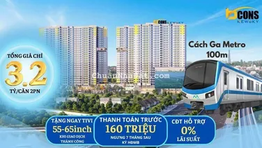 Căn hộ mặt tiền QL 13, cạnh Metro Thanh Toán 160Tr, hỗ trợ lãi suất 0%