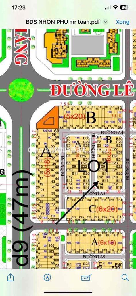 chính chủ cần bán lô đất hud 120m2 giá tốt