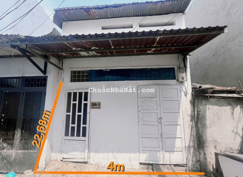 Thanh lý Nhà 93m2 (4x23) Thích hợp xây mới-Kinh doanh phòng cho thuê.