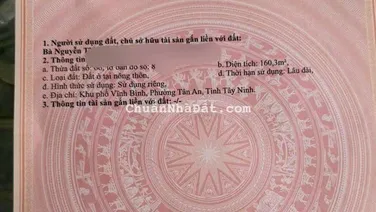 BÁN LỖ LÔ GÓC 2 MẶT TIỀN Đường Châu Thị Kim TP Tân An, Long An