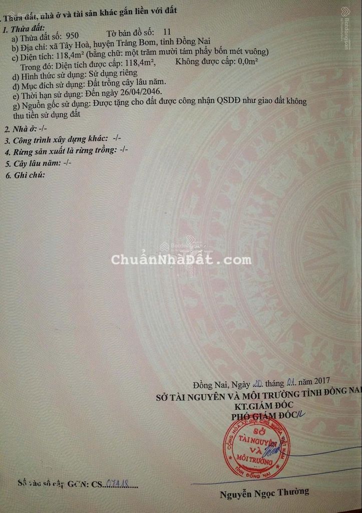 Đất Thổ cư Tây Hòa 5