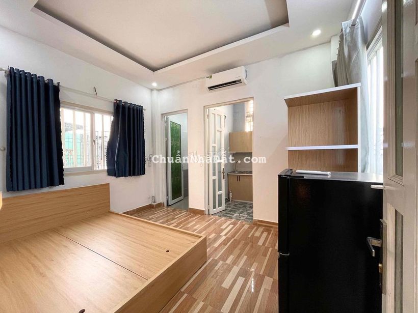 1 PHÒNG NGỦ TÁCH BẾP RIÊNG BAN CÔNG FULL NỘI THẤT