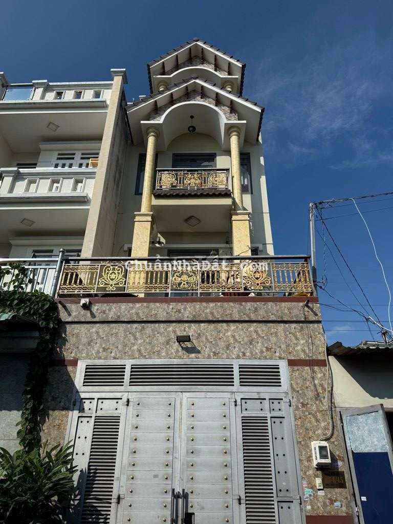 Nhà 6,1x17, 4 tầng, hẻm nhựa 10m, đường Tân Kỳ Tân Quý, Bình Tân