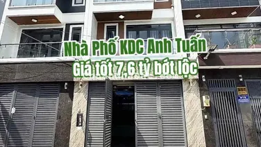 CĂN NHÀ PHỐ GIÁ *** THỊ TRƯỜNG KDC ANH TUẤN 5X16M GIÁ 7 TY 590 TR