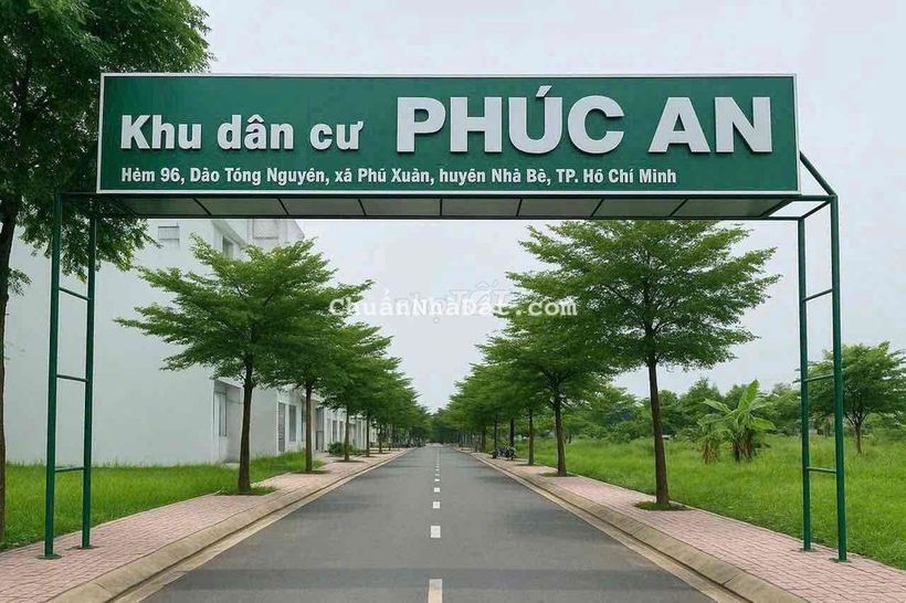 EM CHUYÊN BÁN ĐẤT SỔ HỒNG RIÊNG KDC PHÚC AN NHÀ BÈ 5X16M GIÁ 5 TỶ