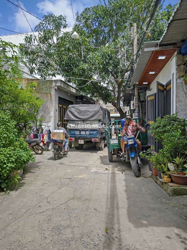 BÁN NHÀ HẺM XE TẢI. 5X18. CN: 88M2. 2 TẦNG. 4PN. 4,6 TỶ.