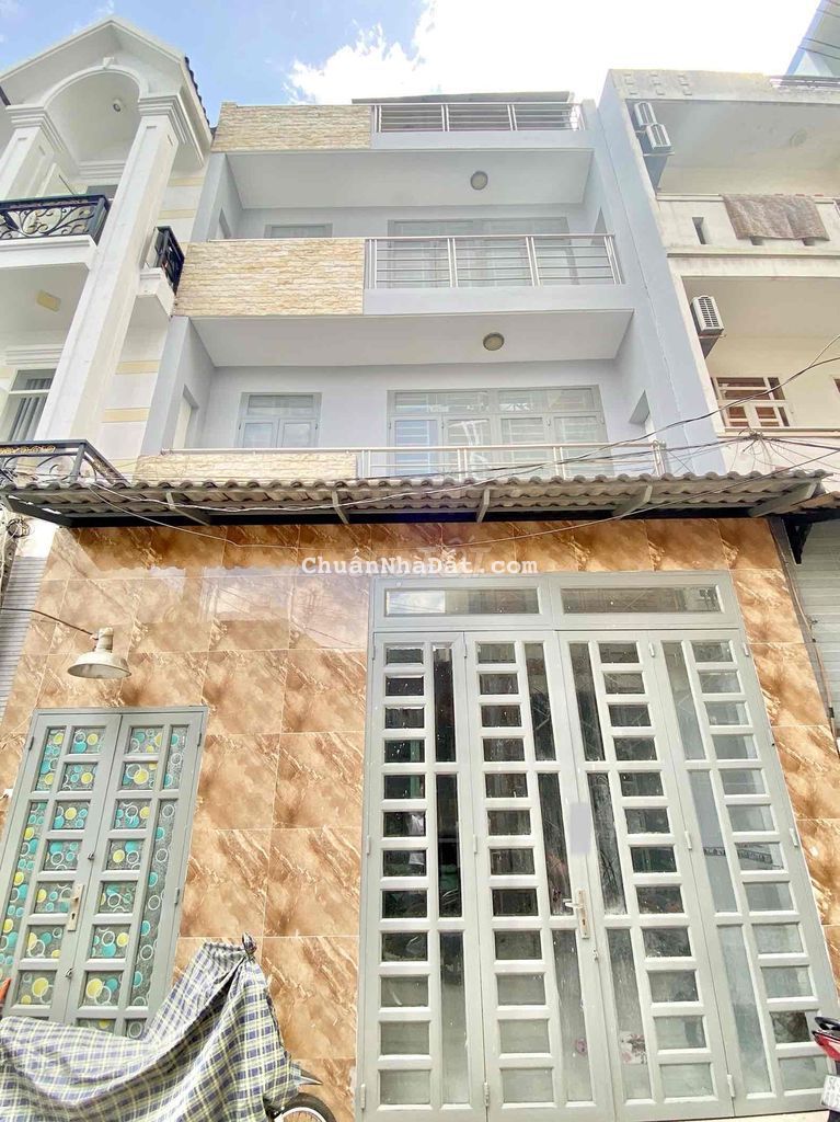 Nhà 4 TẦNG, ngang HIẾM, 6x9M, SD 198M2, 4 Phòng, hẻm Ô TÔ, Lê Văn Quoi