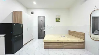 HÌNH THẬT - CHÍNH CHỦ CHO THUÊ STUDIO MỚI SẴN NỘI THẤT KẾ BÊN DH HUIT