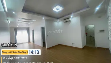 Chính chủ cần bán căn hộ 85m2 gồm 2p, 2vs tại toà C2 Xuân Đỉnh