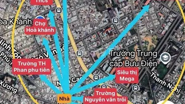 Bán đất tặng nhà kiệt Ô Tô gần chợ Hoà Khánh