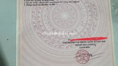 Chính Chủ Cần Bán Gấp Lô Đất Tại Khối 1, Thị Trấn Đô Lương, Nghệ An.