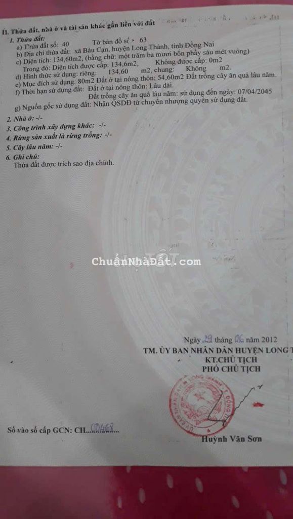 Cần bán gấp đất gần sân bay long thành, thổ cư(giá rẻ hơn xung quanh)