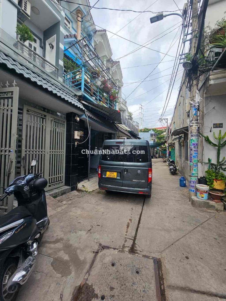 HẺM XE HƠI- GẦN CHỢ - 52m2- 2PN - Nhà siêu xinh- giá rẻ , khu an ninh