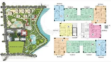 Góc Trống 2pn 2wc : 73m2 Tầng trung - View thoáng mát Topaz City Q8