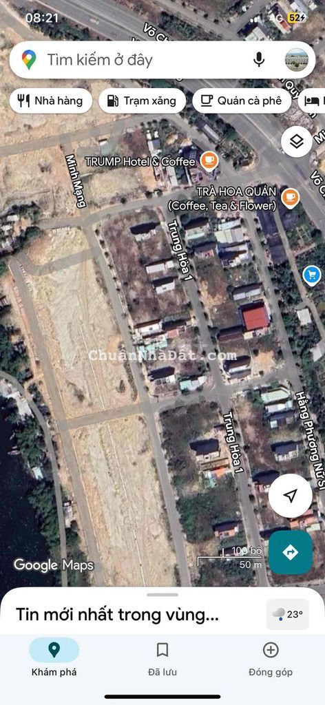 Cần tiền bán lô đối lưng Trung Hoà 1 view sông, biệt thự khu vccnd