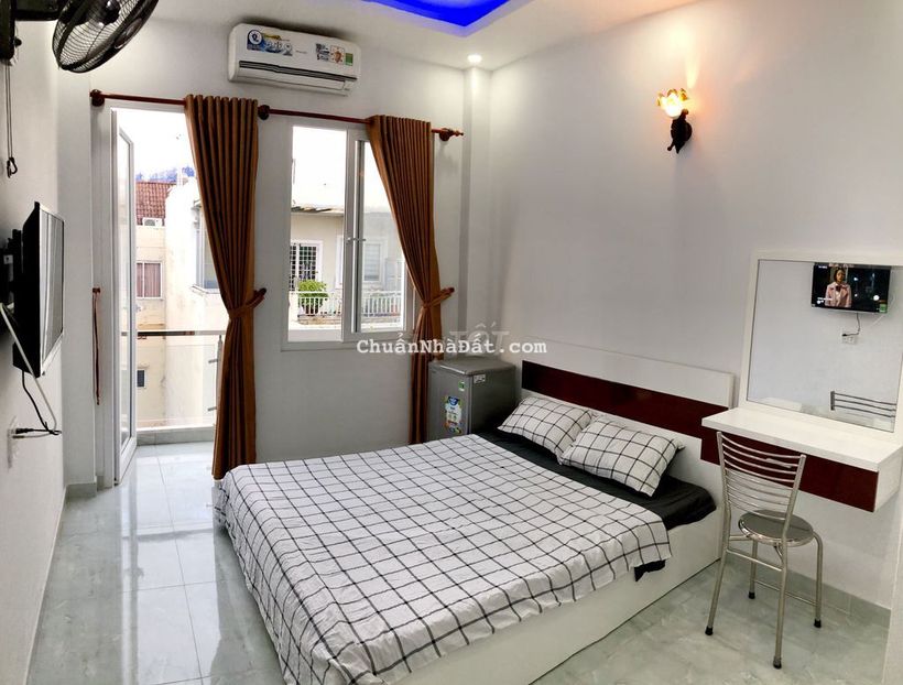Phòng mới, full nội thất, an ninh. Gần Sân Bay, CV Gia Định