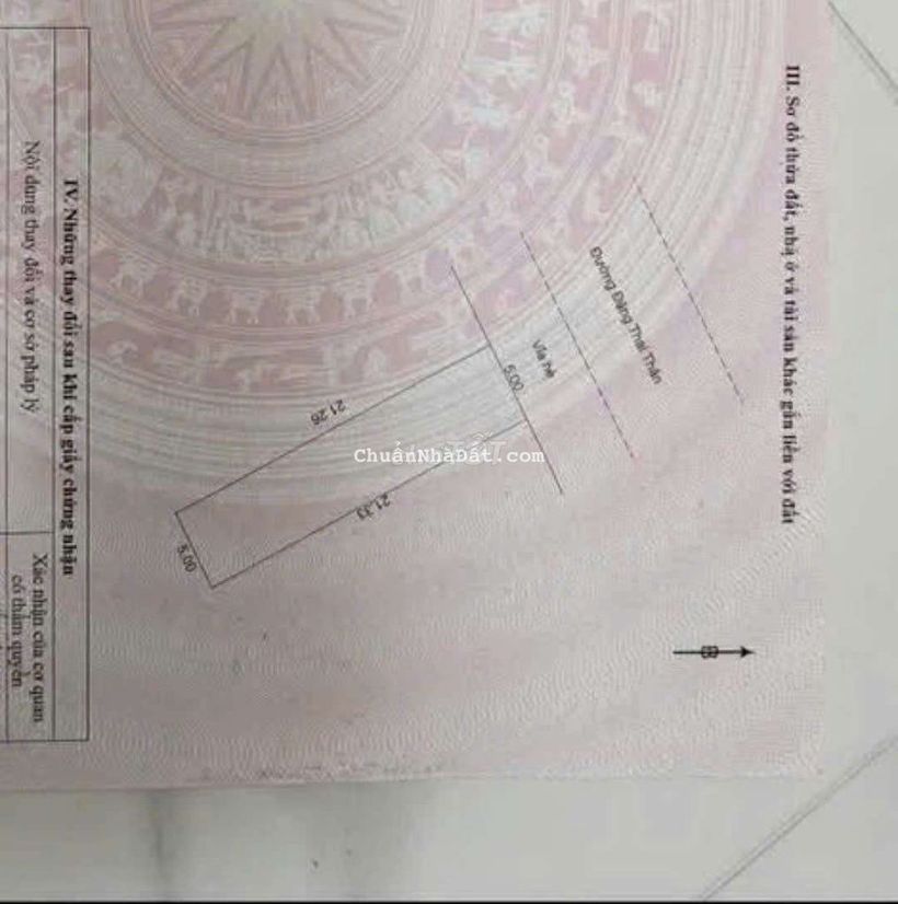 LÔ 106M2 ĐẤT MT ĐẶNG THÁI THÂN