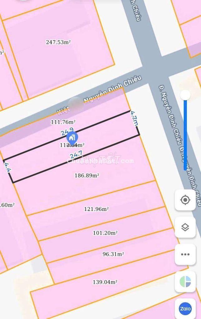 LÔ 112M2 MẶT TIỀN NGUYỄN ĐÌNH CHIỂU