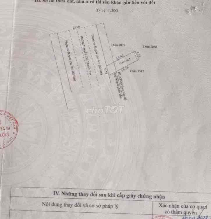 NHÀ CẤP 4 MẶT TIỀN NGUYỄN CHÍ THANH 60m² BÌNH NHÂM