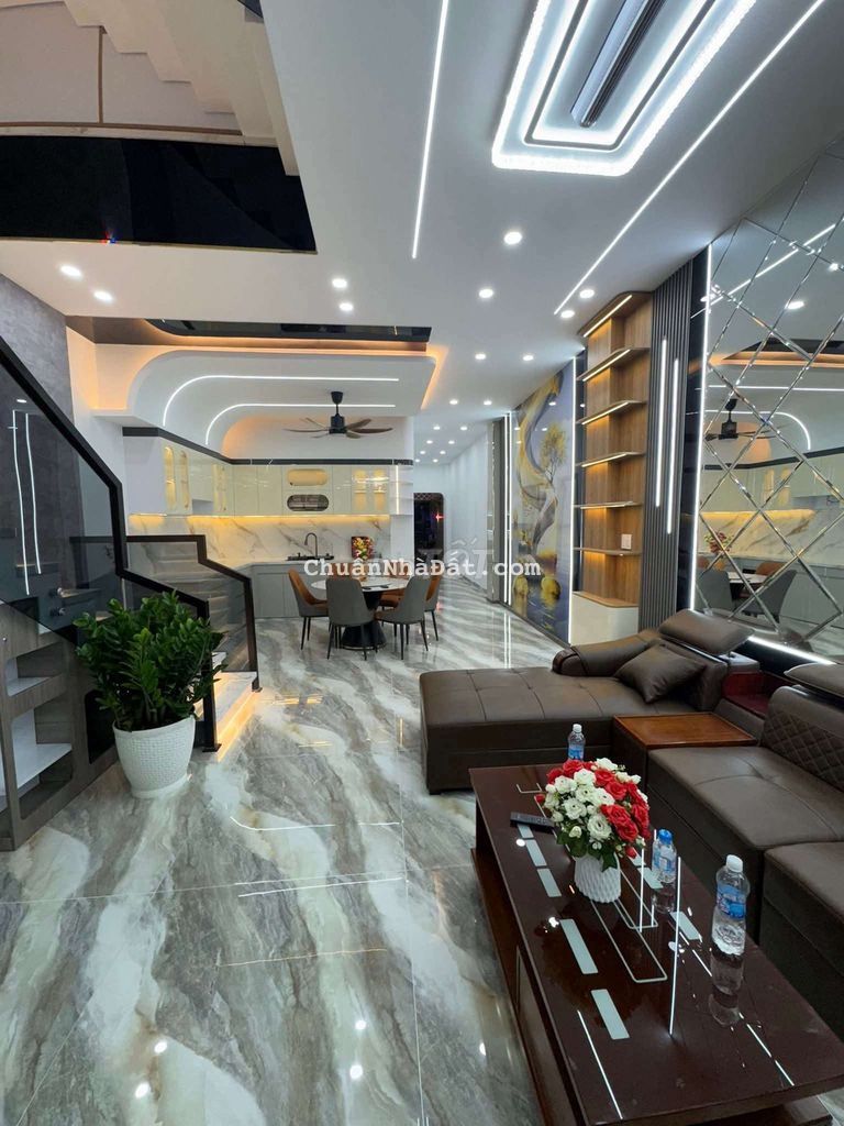 Bán nhà 1 trệt 2 lầu nhà mới hoàn thiện tại p ấn phú thuận an bd