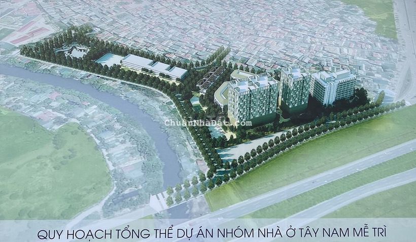Bán căn thương mại 81m2 2 ngủ 2 vs Khu nhà ở Tây nam Mễ Trì giá tốt.