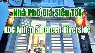 BÁN CĂN NHÀ PHỐ GIÁ TỐT ANB TUẤN GREEN RIVERSIDE 5X16M GIÁ 7,8 TỶ