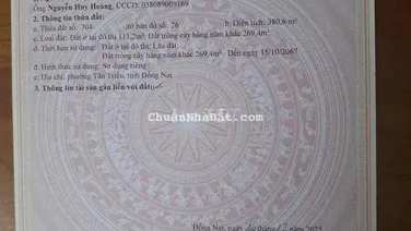 Cần bán 4 lô liền kề sổ riêng thổ cư