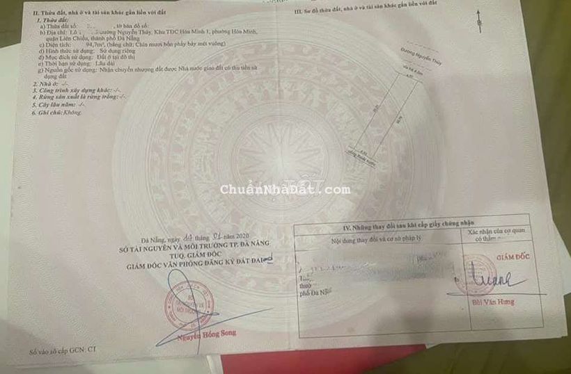 Bán lô đất Nguyễn thúy - sát đường lớn Hồ Tùng Mậu