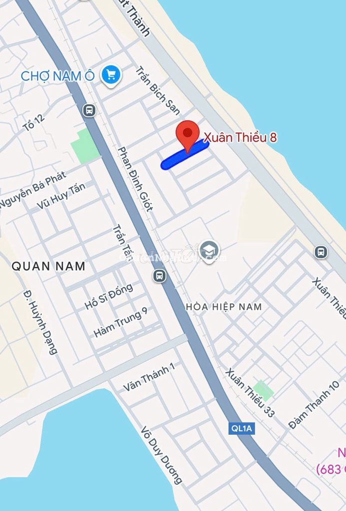 Bán lô đất biển MT đường xuân thiều 8 - 80m2 - cách biển chỉ 100m