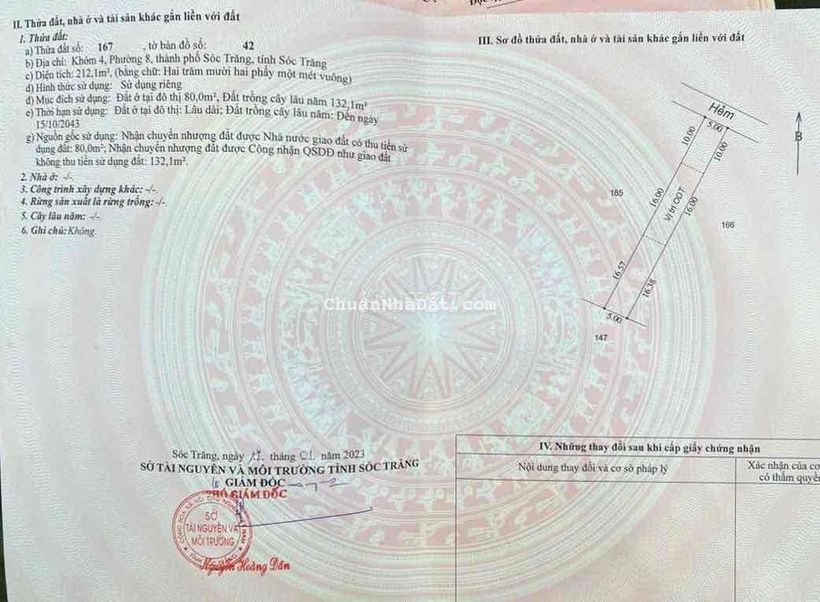 Bán Đất Tại Trung Tâm Thành Phố Sóc Trăng