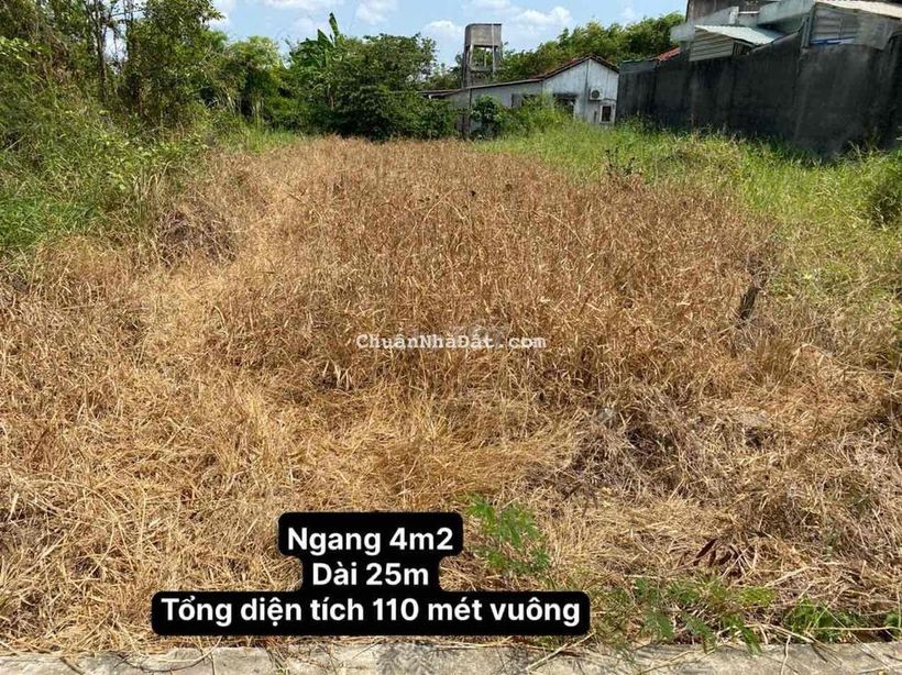 Đất Thổ cư, ngang 4.2, dài 25m, tổng diện tích 110m2