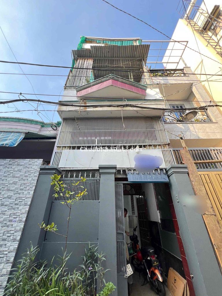 CHO THUÊ NHÀ NGUYÊN CĂN 2PN KÍN + 1 PN HỞ  PHẠM VĂN CHIÊU P13 CŨ